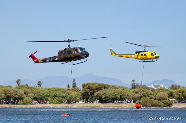 Choppers collecting water